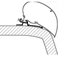 Thule Adapter Hymer SX, Länge 4,5 M
