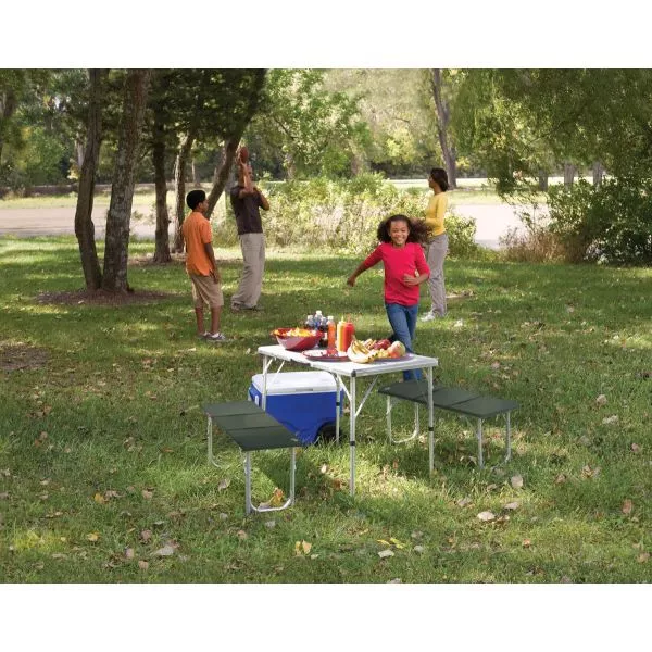 Campingtisch Mit Bank Coleman Pack-Away Table For 4 – Bild 5