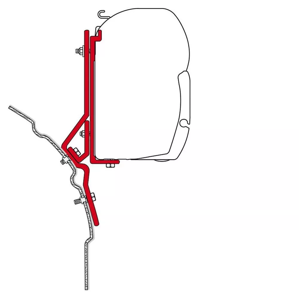 Montageadapter Fiamma KIT VW T4 Lift Roof / Multivan