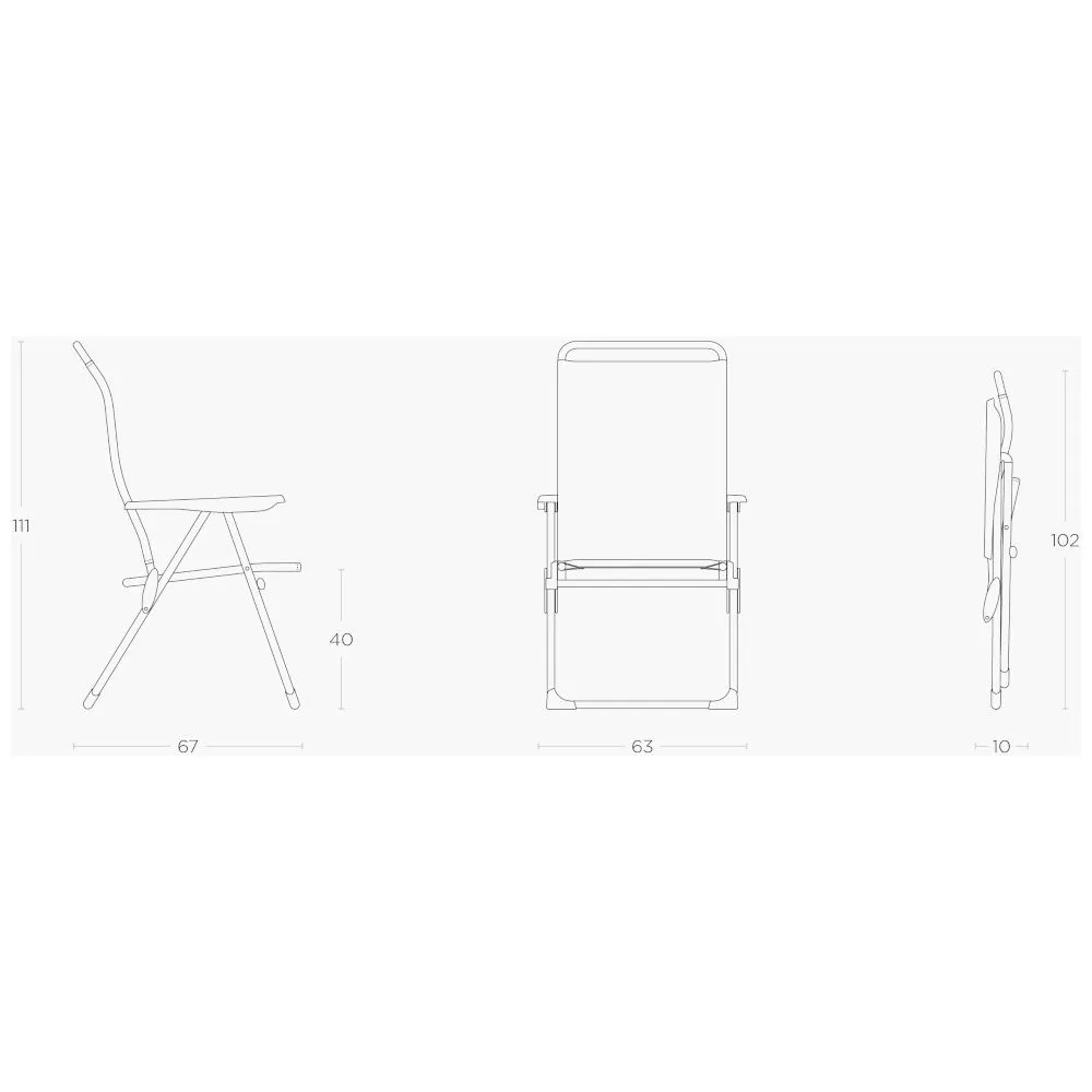 Campingstuhl Lafuma Alu Cham, Seigle II – Bild 2