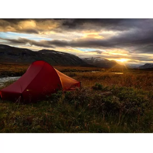 Trekkingzelt Nordisk Telemark 1 LW, Burnt Red – Bild 4